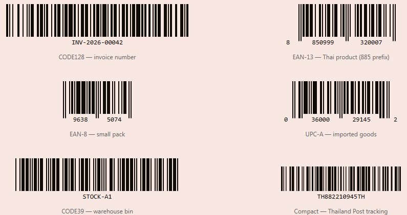 Barcode preview