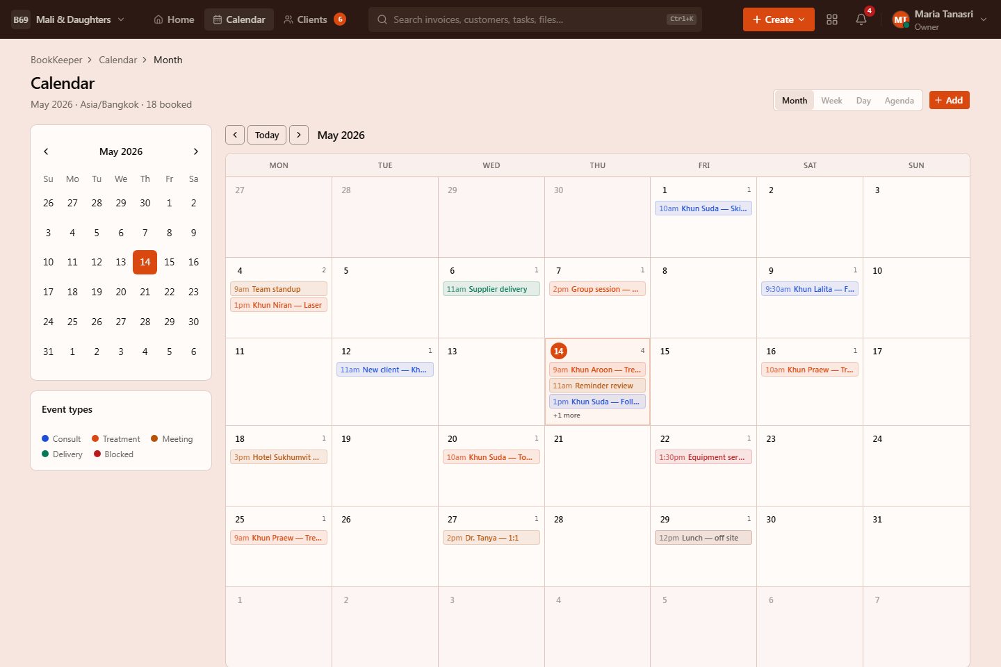 CalendarView preview