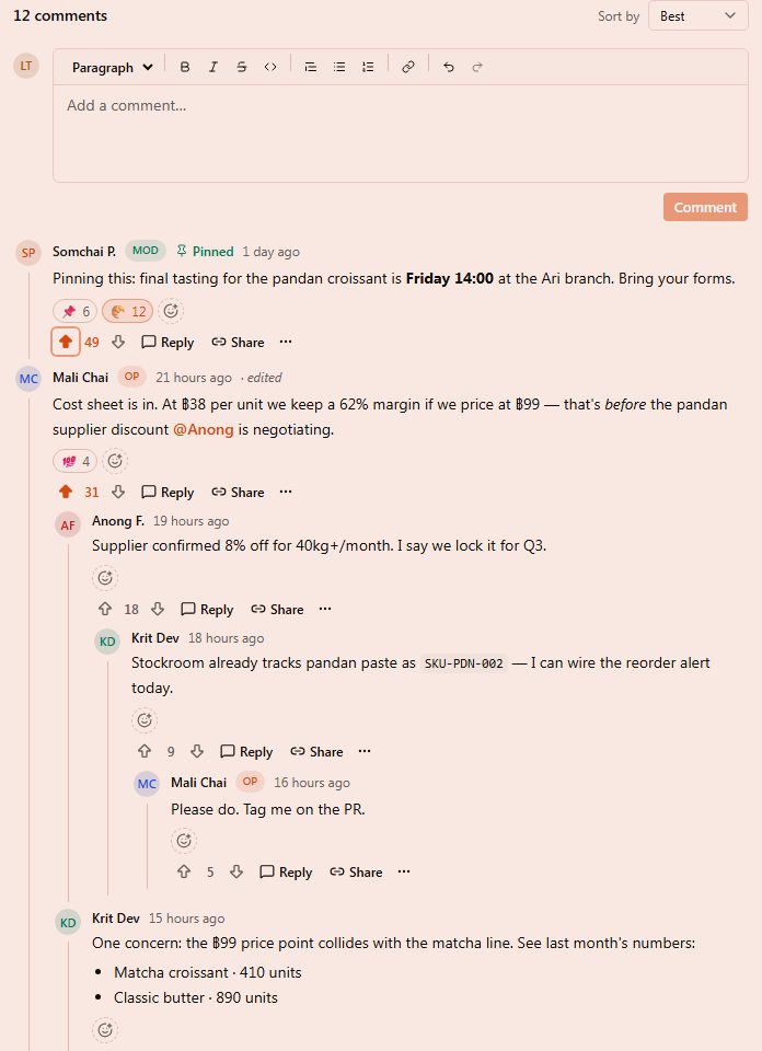 CommentThread preview