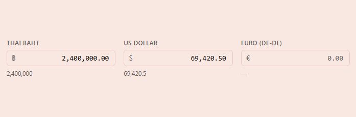 CurrencyInput preview
