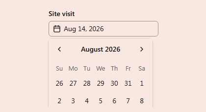 DatePicker preview
