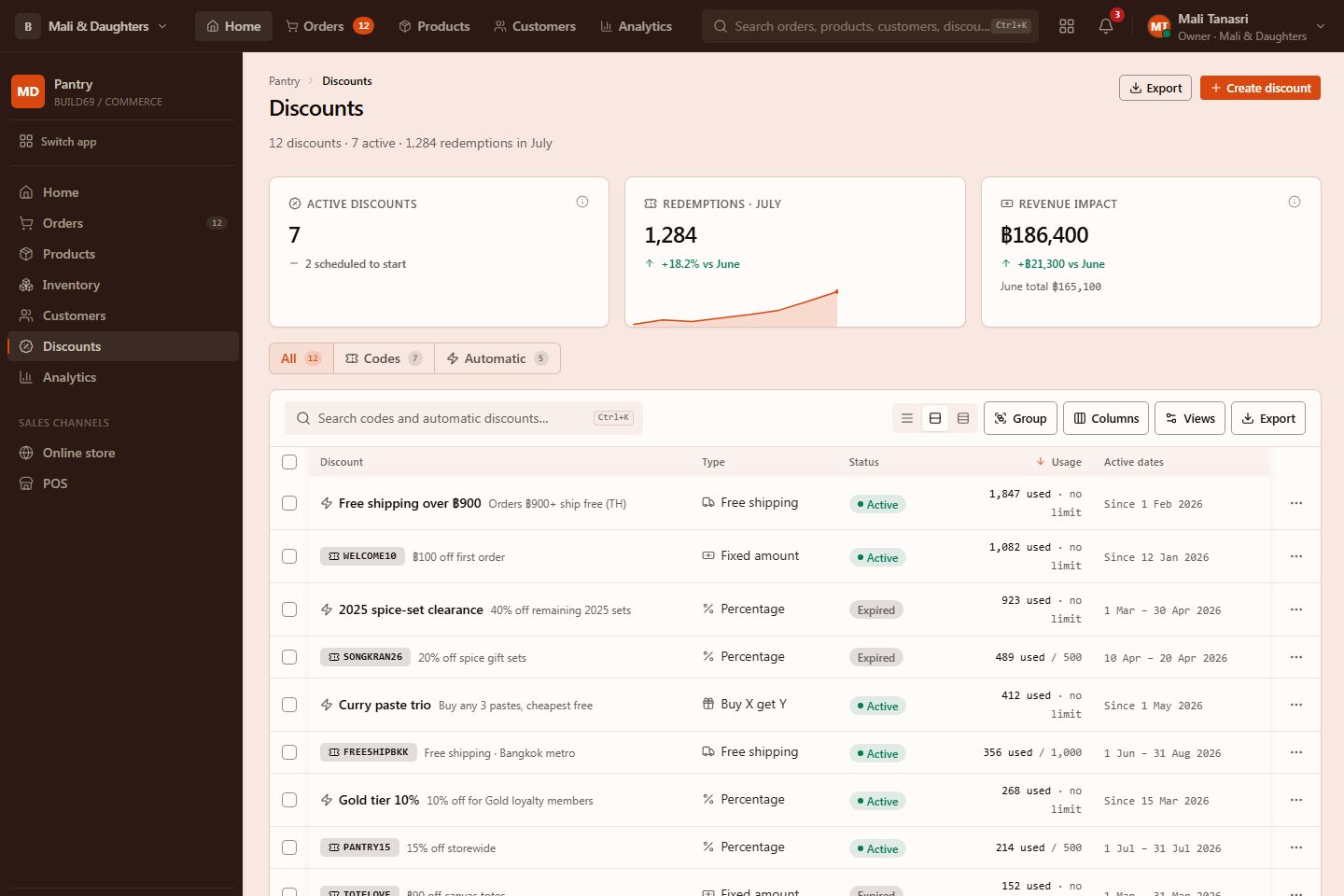 DiscountsPage preview