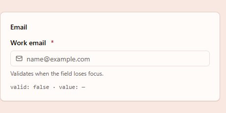 EmailInput preview