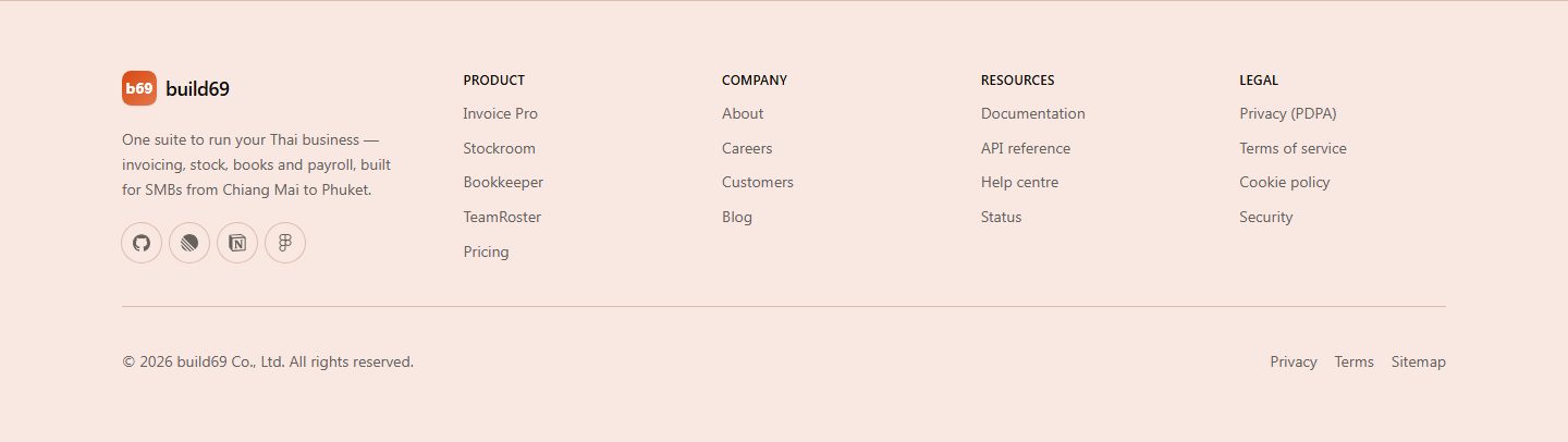 Footer preview