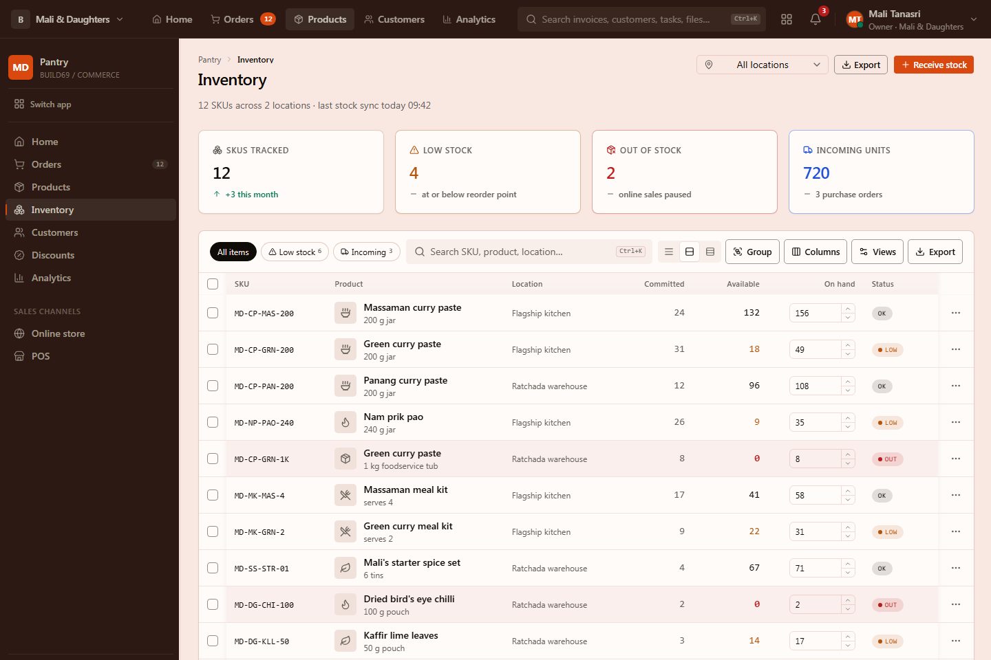 InventoryPage preview