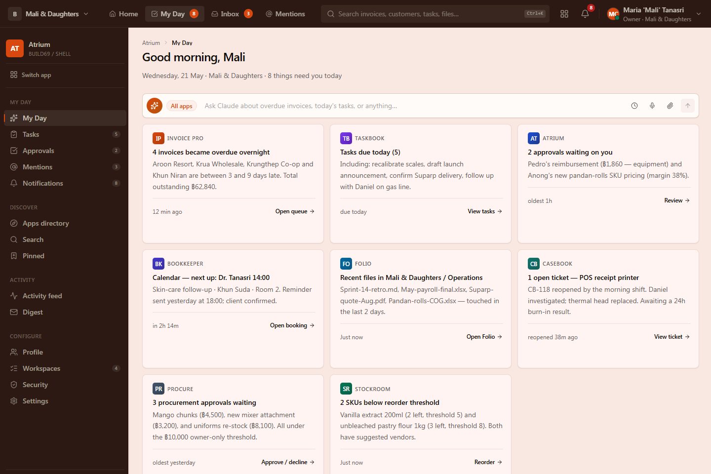 MyDayPage preview