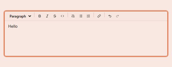 RichTextEditor preview
