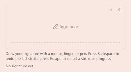 SignaturePad preview