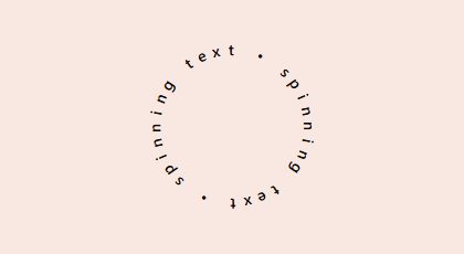 SpinningText preview