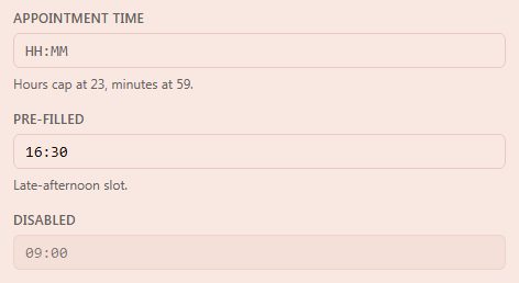 TimeInput preview