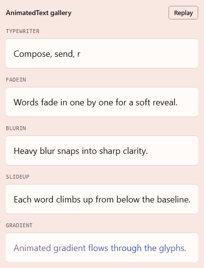 TypewriterText preview